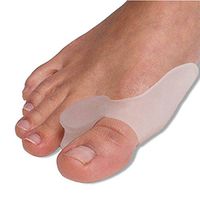 DevsWear Soft Gel Big Toe Protectors Toe Separators Spacers - Bunions Relief Straightener and Spreader for Bunion Treatment - Splint Bootie Pads Gel Toe Protector (1 Pair)
