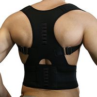 10PCS Magnets Back Support Belt for Posture Correction and Back Pain Support - Unisex by Aofit (M, Black)