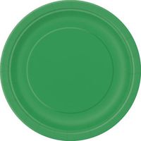Green Paper Cake Plates, 8ct