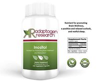 Inositol 900mg | Mood, Relaxation, Female Hormone Balance, Brain & Emotional Wellness | 120 Vegetarian Capsules | Adaptogen Research