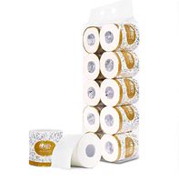 Rolls Toilet Paper Soft Strong Toilet Tissue Home Kitchen 3 Layers Toilet Tissue for Daily Use (5, wood)