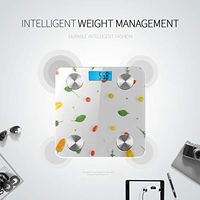 LYAOE Bluetooth Body Fat Scale Frame Made Fresh Vegetables On White Smart Wireless Scale with LCD Display Measuring Body Weight Bmi and Health Digital Scale