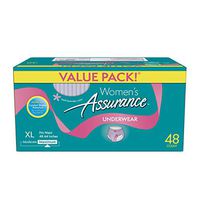Assurance Incontinence Underwear for Women (Maximum, XL, 48 Ct, Pack of 2)