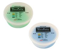 TheraPutty Standard Exercise Putty Green - Medium, Blue - Firm 6 OZ Each - Bundle