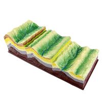 LXX School Geology Class Teaching Aids - Fold Structure and Its Geomorphological Evolution Model - Terrain Plate Tectonics Model Kit Learning Toy