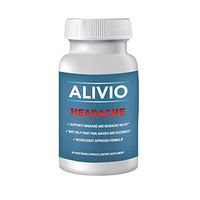 Migraine Relief Supplement and Hangover Cure, Alivio with Magnesium, Vitamin B12, Caffeine, Riboflavin, Feverfew, 100 mg, 30 Servings