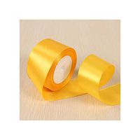 White Pink Black Blue Red Green Purple Yellow Satin Ribbons Christmas Halloween Wedding Birthday Party Gift Box Wrapping Ribbons,Golden Yellow,10Mm