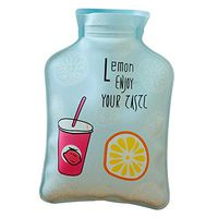 Wansan Premium Mini Hot Water Bottle with Cover and Soft Fleece for Pain Relief