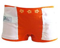 Pocket Innerwear Insulin Pump Pocket Underwear for Girl's, Designed for Diabetics (Small, Orange)