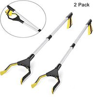Foldable Reacher Grabber, Golden^Li 32 inch Flexible & Lightweight Trash Picker for Elderly Disabled Reaching Assist Tool (Set 5)