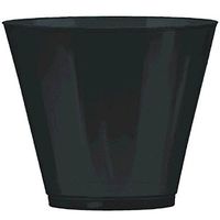 Big Party Pack Jet Black Plastic Cups | 9 oz. | Party Supply | 648 ct.