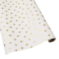 Caspari Starry 30 in. x 5 ft. Wrapping Paper in Ivory, 3 Rolls Included