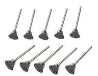 YXQ 10Pcs 442 1/2 Cup-Shaped Carbon Steel Wire Polishing Brush for Drill 1/8 inch Shank Rotary Tool