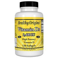 Healthy Origins Vitamin D3 2, 400 Lulanolin Gels, 120 Count