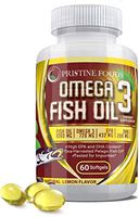 Omega 3 Fish Oil 1200 Mg Essential Fats Natural Immune System Booster Supplement 100% Pure EPA DHA Heart Brain Joint Nerve Skin Support 60 Soft Gel Capsules Made in USA