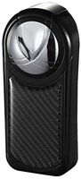 Visol Dobrev V-Flame Black Carbon Fiber 5 Torch Flame Table Lighter