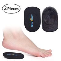 Skyfoot’s Heel Cups, Gel Heel Cushions for Plantar Fasciitis, Heel Pain, Bone Spur, Shock Absorbing, Achilles Pain and Leg Length Discrepancy