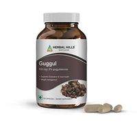 Guggul with Arjuna Extract 500mg I Cholesterol Supplement I Maintains Heart Health I Supports Normal Cholesterol and Blood Pressure Levels I Cardiovascular Protection I by Herbal Hills - 120 Capsules