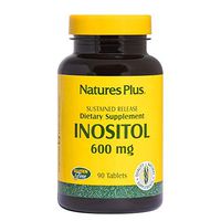 NaturesPlus Inositol, Sustained Release - 600 mg, 90 Vegetarian Tablets - Vitamin B8 Supplement for Overall Health & Well-Being - Gluten-Free - 90 Servings