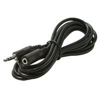 Steren Electron 255-265 Stereo 3.5 mm Male Plug to 3.5 mm Female Jack Cable, 6'