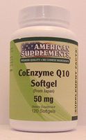 Coenzyme Q10 50 MG American Supplements 120 Softgel