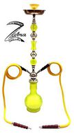 Zebra Smoke Series: 32" 2 Hose Sunshine (C1) Hookah Complete Set Complete Set (Yellow)