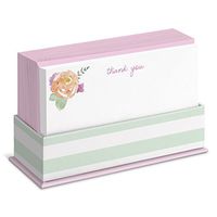 Sweet Mint Floral Flat Notes