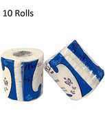 Melsan 10 Rolls Toilet Tissue, 4-Ply Ultra Soft Toilet Paper rolls, Ultra ComfortCare Paper for Bathroom Kitchen Household Daily Use, White