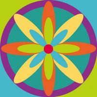 Cocktail Size Paper Napkin,Kaleidoscope