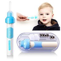 Ear Wax Removal Kit, Earwax Vacuum Cleaner, Electric Earwax Removal Tools for Adults and Kids, Soft Silicone Automatic Earwax Removal Kits with LED Light Powerful Suction for Easy Cleaning