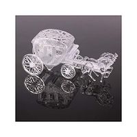 Clear Box Royal Carriage Cinderella Carriage Wedding Favors and Gifts Package Candy Box Small Box for Baby Shower Birthday Party,Silver
