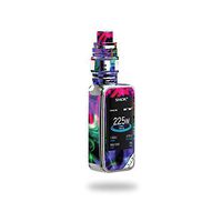 MightySkins Skin Compatible with SMOK X-Priv 225W - Neon Splatter | Protective, Durable, and Unique Vinyl Decal wrap Cover | Easy to Apply, Remove, and Change Styles | Made in The USA