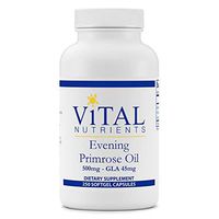 Vital Nutrients - Evening Primrose Oil 500 mg - Cold-Pressed Oil That Contains GLA, an Essential Omega-6 Fatty Acid - 250 Softgels per Bottle