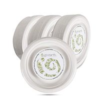 Go Earth Disposable Plates - Eco-Friendly Alternative to Plastic Plates – 6.75 Inch Compostable Plates for All Occasions (8.75 Inch Round Plates)