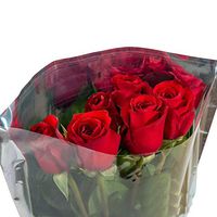 Flower Bouquet Unprinted 37 Micron Clear Cellophane Bags Plastic Sleeve Bag 100 pcs (7x25x2.5 in. Silver Back)