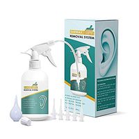 Ear Wax Removal Tool for Ear Irrigation, Ear Wax Removal Kit for Ear Cleaning, Earwax Remover for Adults and Kids, Including 1 Ear Washer Bottle, 5 Disposable Tips, 1 Thread Cap and 1 Bulb Syringe.