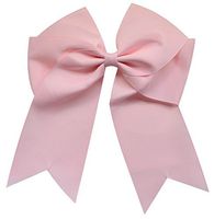 Funny Girl Designs Extra Large Classic Uniform Cheer Bow - Choose Your Color! (Light Pink)