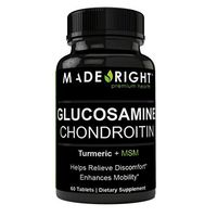 Premium Quality, Highly Effective Glucosamine Chondroitin Turmeric + MSM Supports Joint Structure, Function and Comfort, Feel The Results!