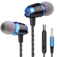 Earbuds Wired Headphones Earphones with Microphone and Volume Control Stereo Heavy Bass Sport Ear Buds Noise Isolating Headsets in Ear Headphone for Phone Samsung Android Smart Phone Tablet Laptop