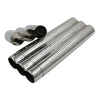 3-Finger Cigar Tube Cigar Travel Humidor Stainless Steel Cigar Humidor Case Exquisite Mirror Polished Cigar Case