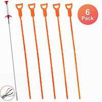 6 PACK Drain Snake Hair Drain Flexible Grabber Pickup Tool Drain Augers Drain Clog Remover Cleaning Tools for Kitchen Sink Bathroom Tub Toilet Clogged Drains Dredge Pipe Sewers
