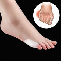 1Pair Women Little Toe Separator Bunionette Little Toe Bunion Corrector Last Toe Gel Separator Eases Callus Foot Support