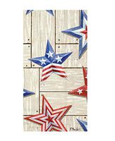 Boston International 32 Count 3-Ply Paper Guest Towel Buffet Napkins, Patriotic Barn Star