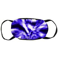 Dust Face Cover, Earloop Half Face Cover for Women Men, Hiking Travel with Adjustable Elastic Band - Tie Dye Purple, Windproof