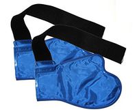 2 Wrist Hand Hot Cold Ice Pack Wraps - High Amount of Gel for High Efficiency - Confortable Nylon Wrapping Which Doesn't Leak