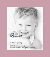 12x14 Soft Pink / Seashell Custom Mat for Picture Frame with 8x10 opening size (Mat Only, Frame NOT Included)