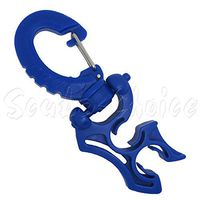 Scuba Choice Scuba Diving Double Hose Holder with Clip, Blue