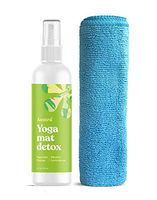 ASUTRA Natural & Organic Yoga Mat Cleaner (Mindful Lemongrass Aroma), 4 fl oz | Safe for All Mats & No Slippery Residue | Cleans, Restores, Refreshes | Comes w/Microfiber Cleaning Towel