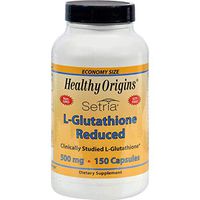 Healthy Origins Setria L-Glutathione Reduced - 500 mg - 150 Capsules (Pack of 2)