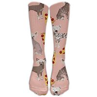 Chinese Crested Dog Pizza Compression Socks For Men & Women,Graduated Athletic Socks Reduce Muscle Soreness,Best For Running,Sport,Travel,Nurses,Medical,Pregnancy,Marathon,Flight.